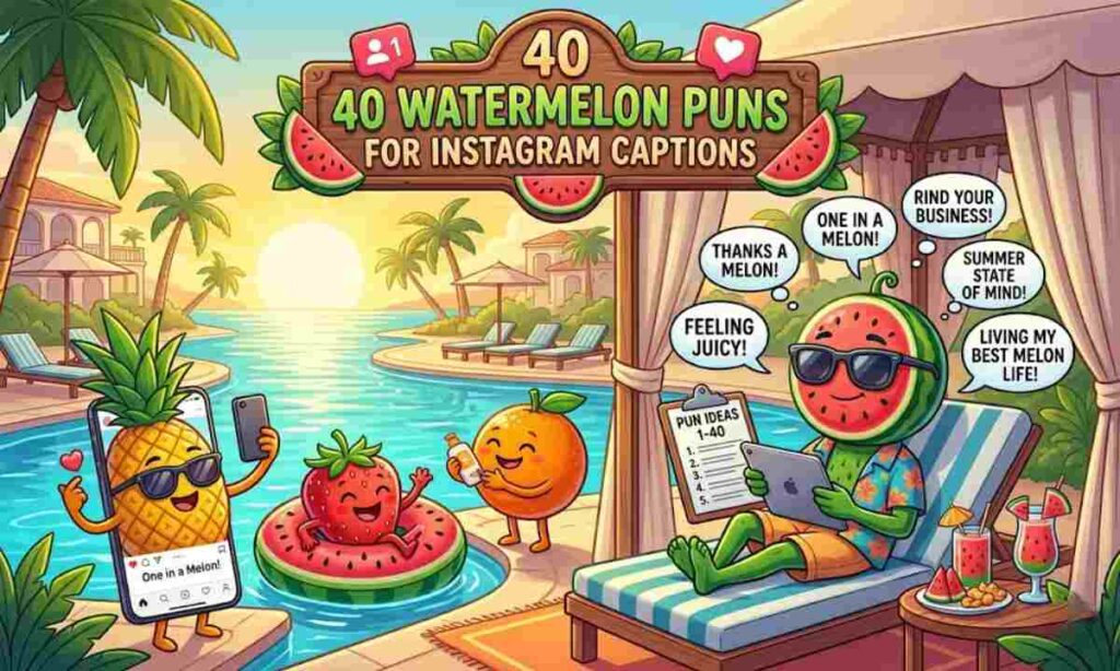 40 Watermelon Puns for Instagram Captions