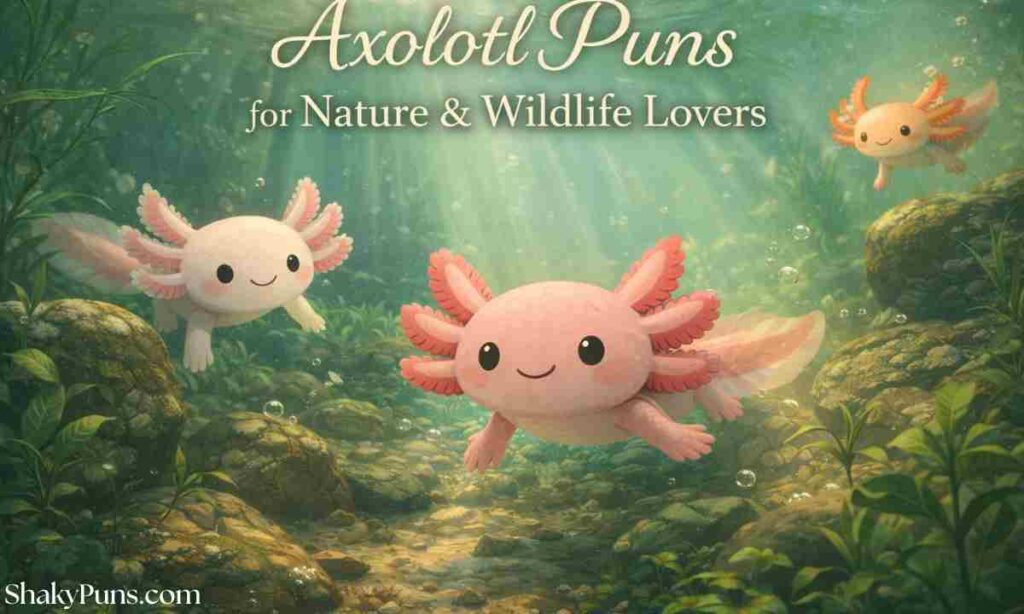 Axolotl Puns for Nature & Wildlife Lovers