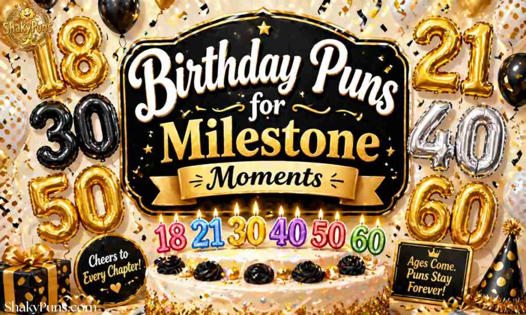 Birthday Puns for Milestone Moments