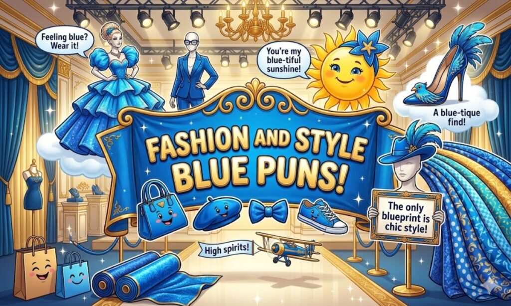 Fashion and Style Blue Puns
