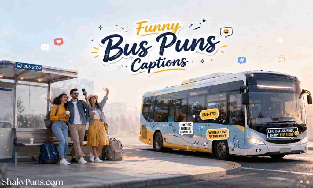 Funny Bus Puns Captions