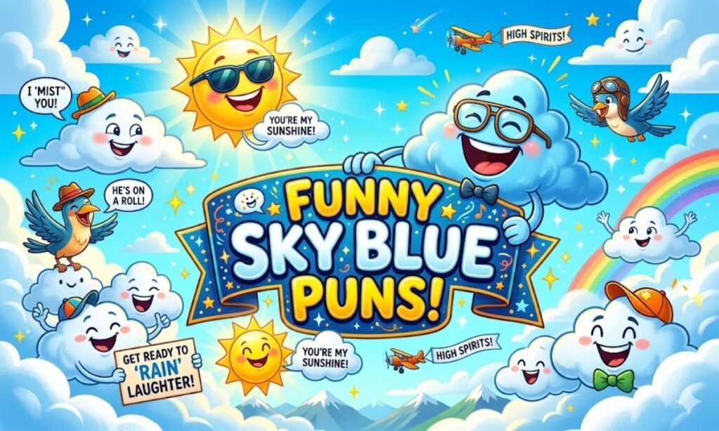 Funny Sky Blue Puns