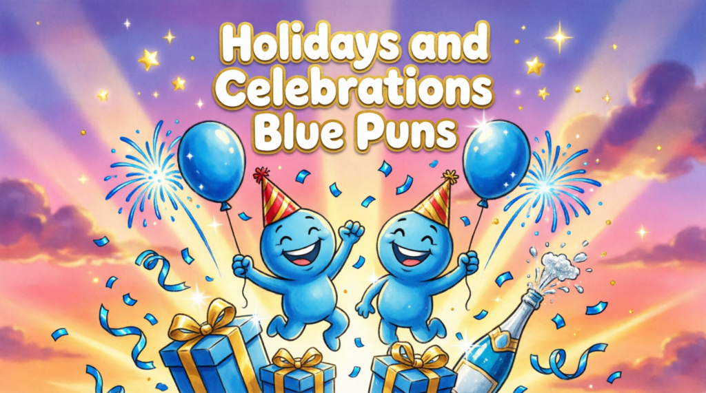 Holidays and Celebrations Blue Puns