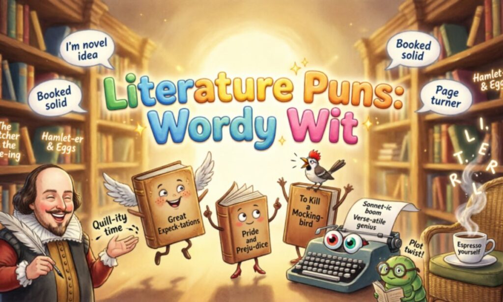 Literature Puns Wordy Wit