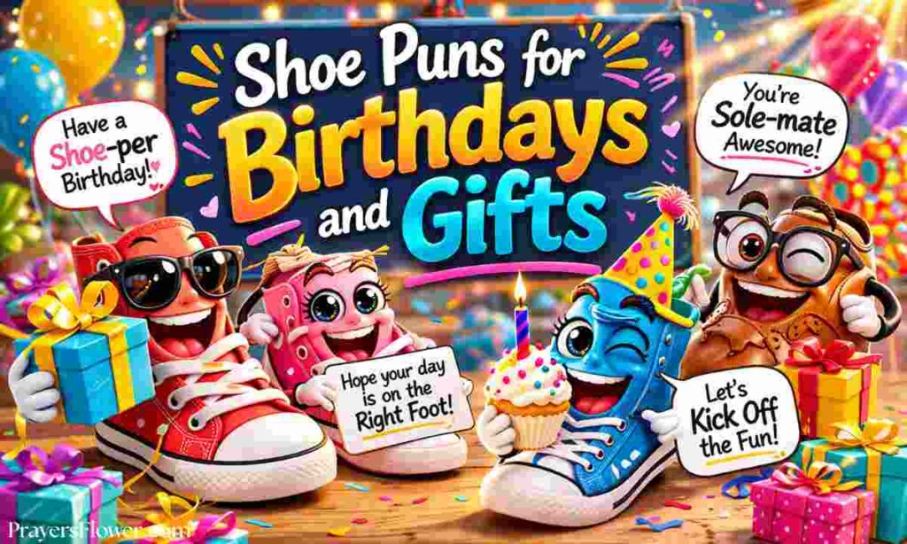 Shoe Puns for Birthdays and Gifts