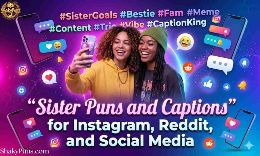 Sister Puns and Captions for Instagram, Reddit, and Social Media