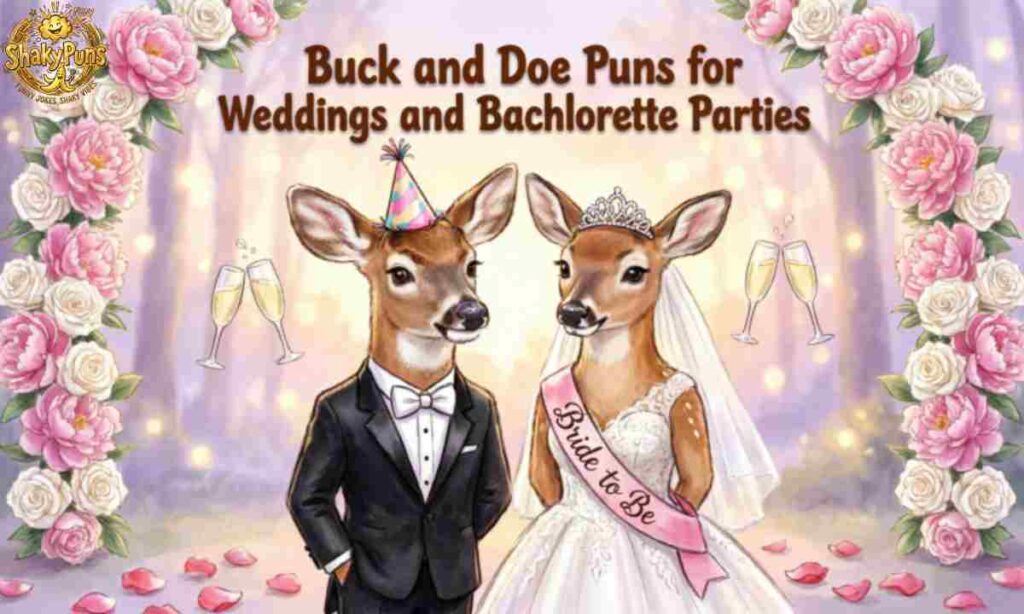 Buck and Doe Puns for Weddings and Bachelorette Parties