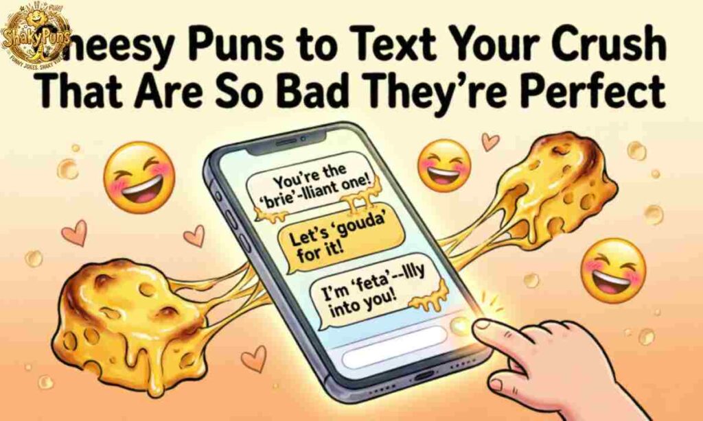 Cheesy Puns to Text Your Crush That Are So Bad They're Perfect