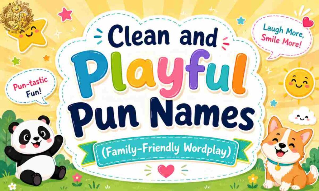 Clean and Playful Pun Names (Family-Friendly Wordplay)