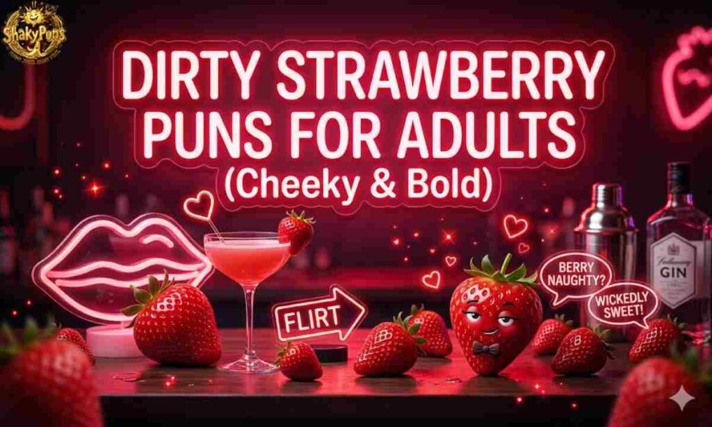 Dirty Strawberry Puns for Adults (Cheeky & Bold)