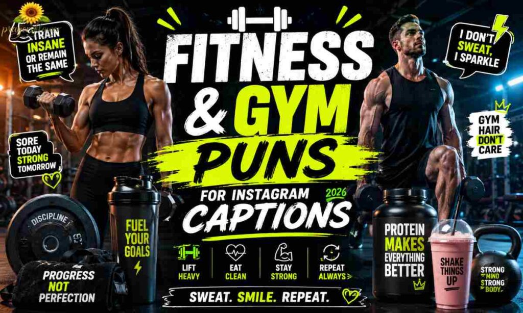 Fitness & Gym Puns for Instagram Captions