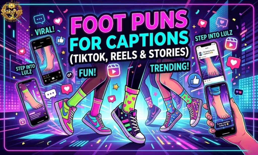 Foot Puns for Captions (TikTok, Reels & Stories)
