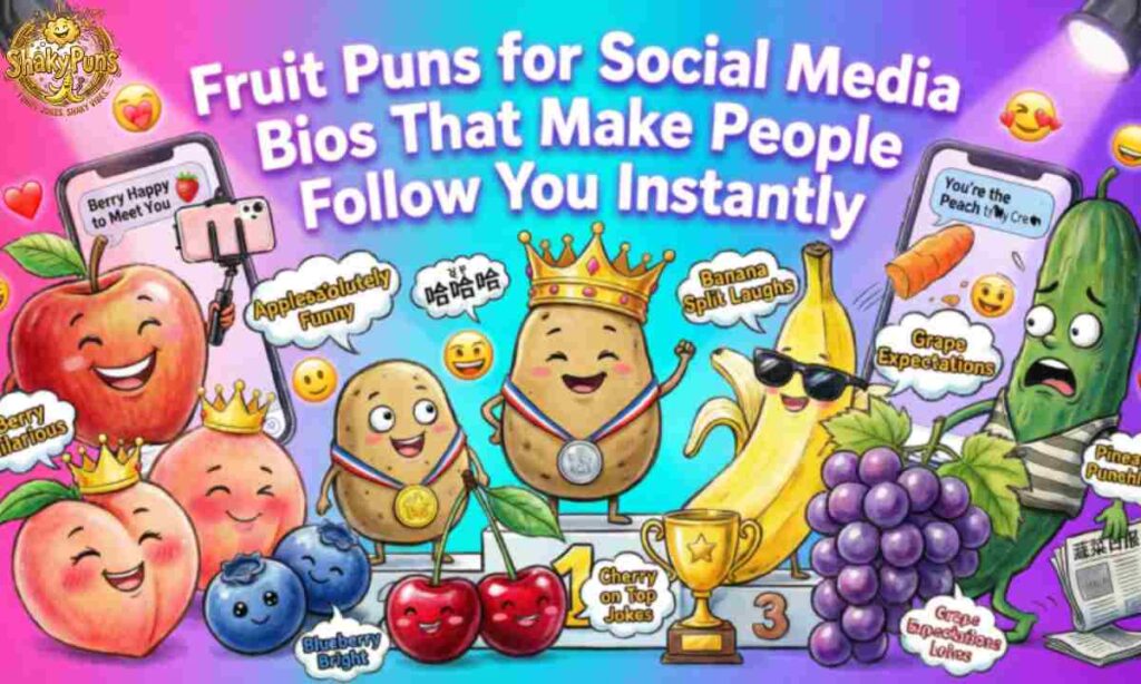 Fruit Puns for Social Media Bios That Make People Follow You Instantly