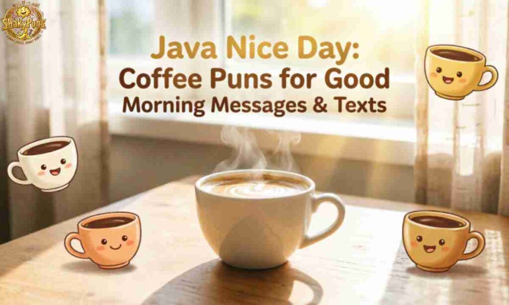 Java Nice Day Coffee Puns for Good Morning Messages & Texts