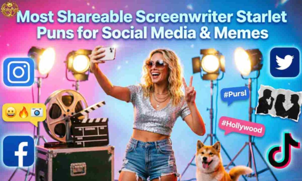 Most Shareable Screenwriter Starlet Puns for Social Media & Memes