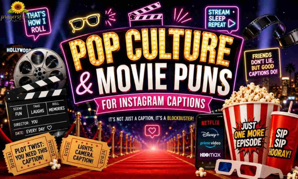 Pop Culture & Movie Puns for Instagram Captions