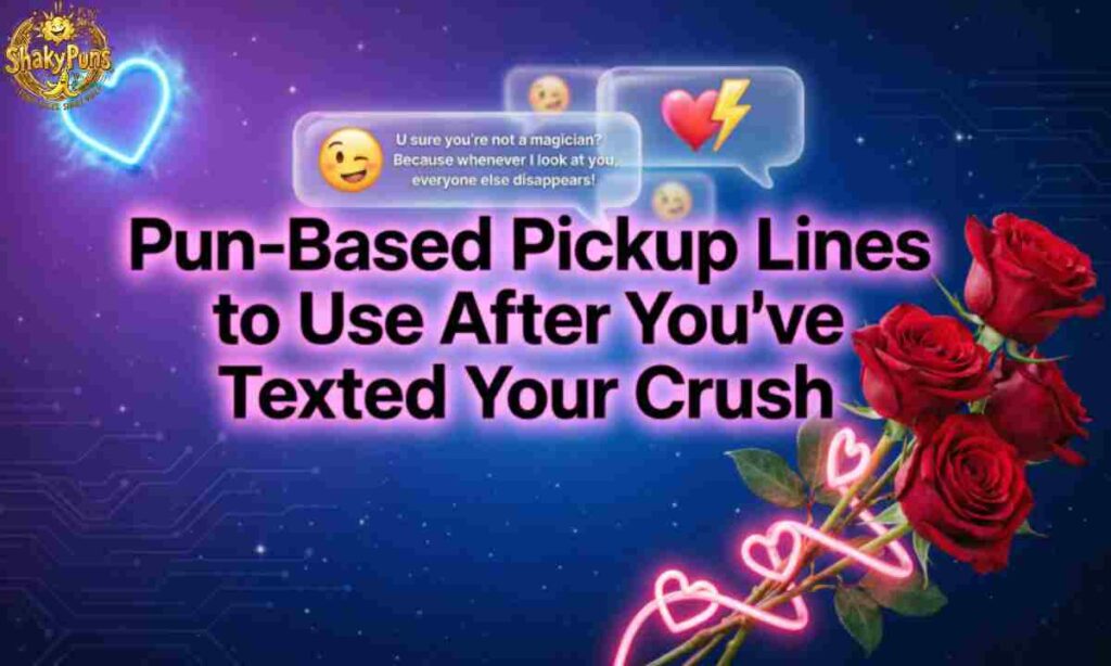 Pun-Based Pickup Lines to Use After You've Texted Your Crush