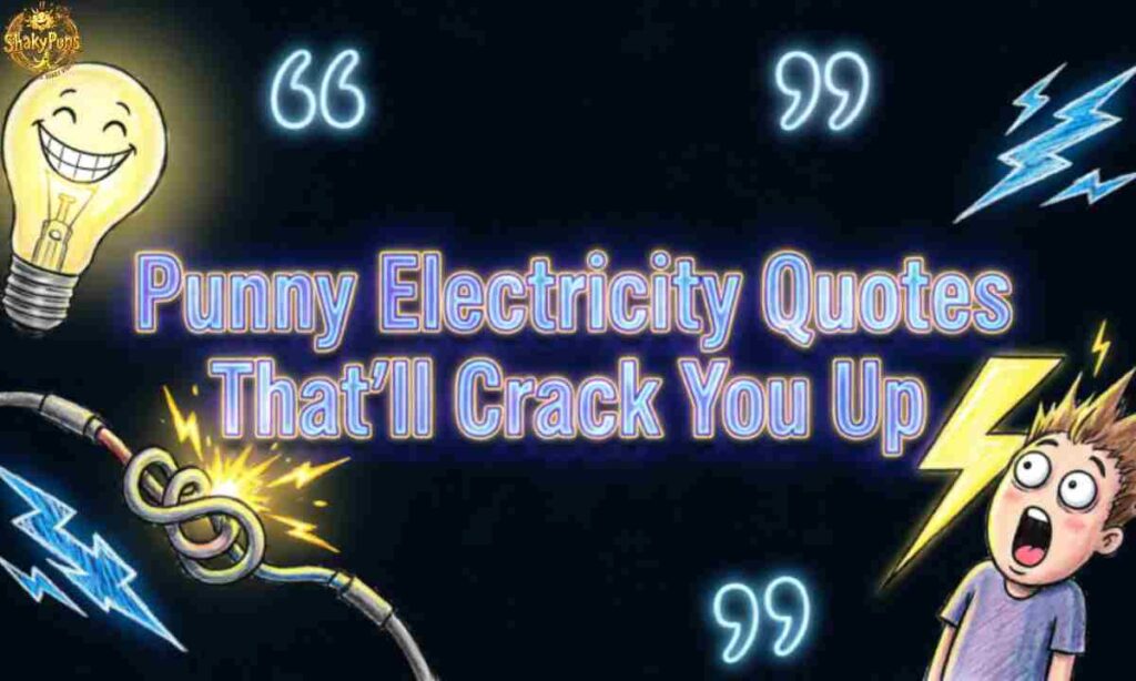 Punny Electricity Quotes That'll Crack You Up