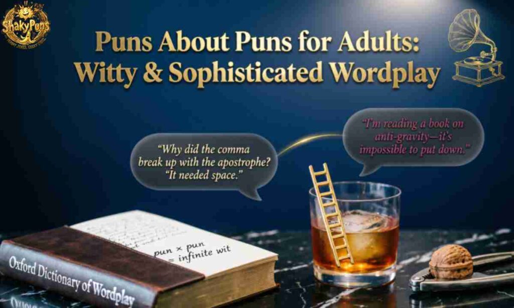 Puns About Puns for Adults Witty & Sophisticated Wordplay