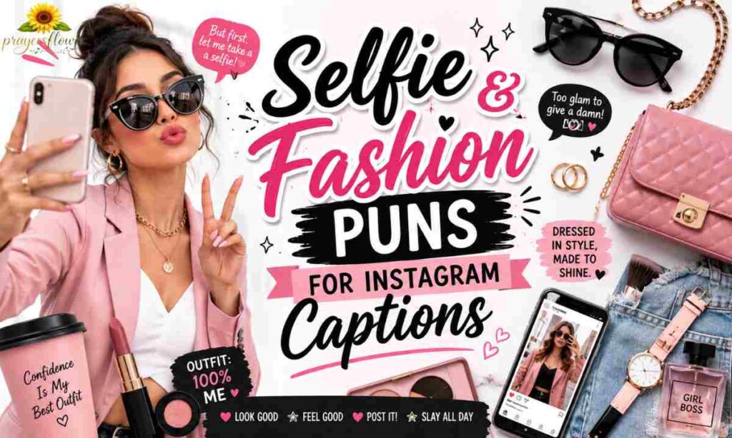 Selfie & Fashion Puns for Instagram Captions