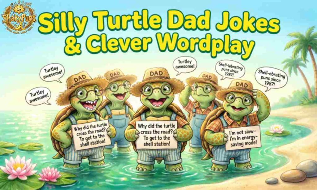 Silly Turtle Dad Jokes & Clever Wordplay