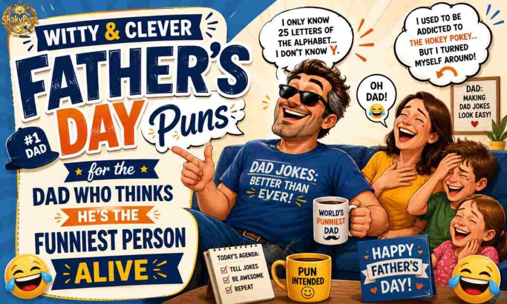 Witty & Clever Father's Day Puns for the Dad Who Thinks He's the Funniest Person Alive