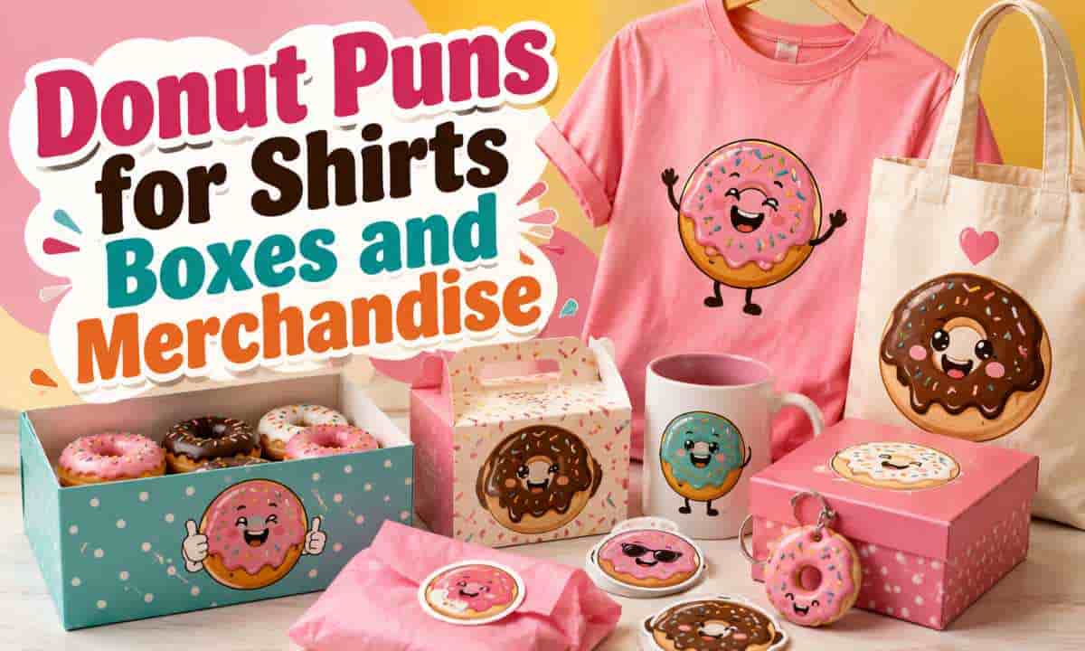 Donut Puns for Shirts Boxes and Merchandise