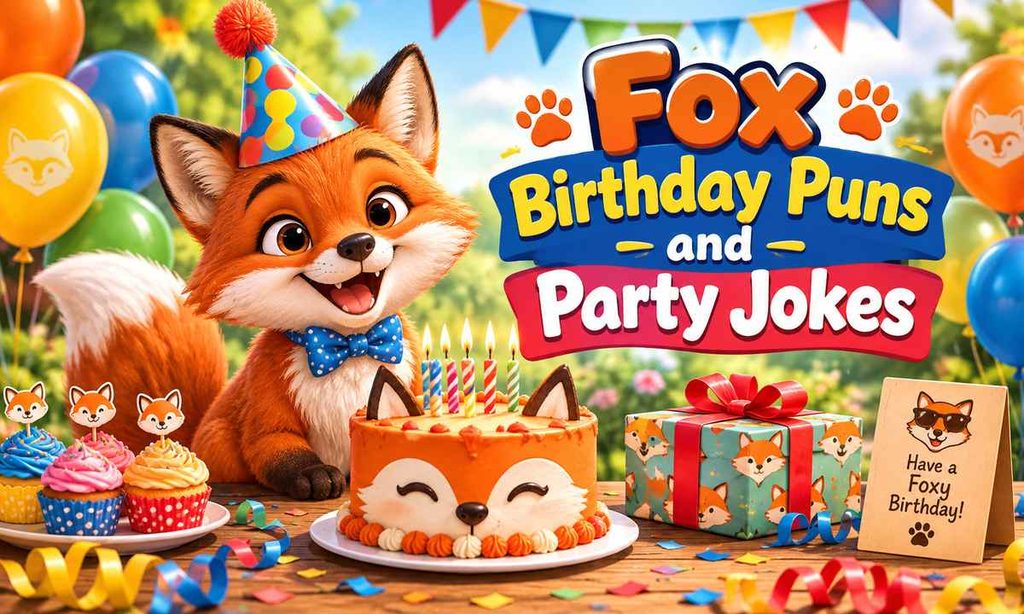 Fox Birthday Puns and Party Jokes