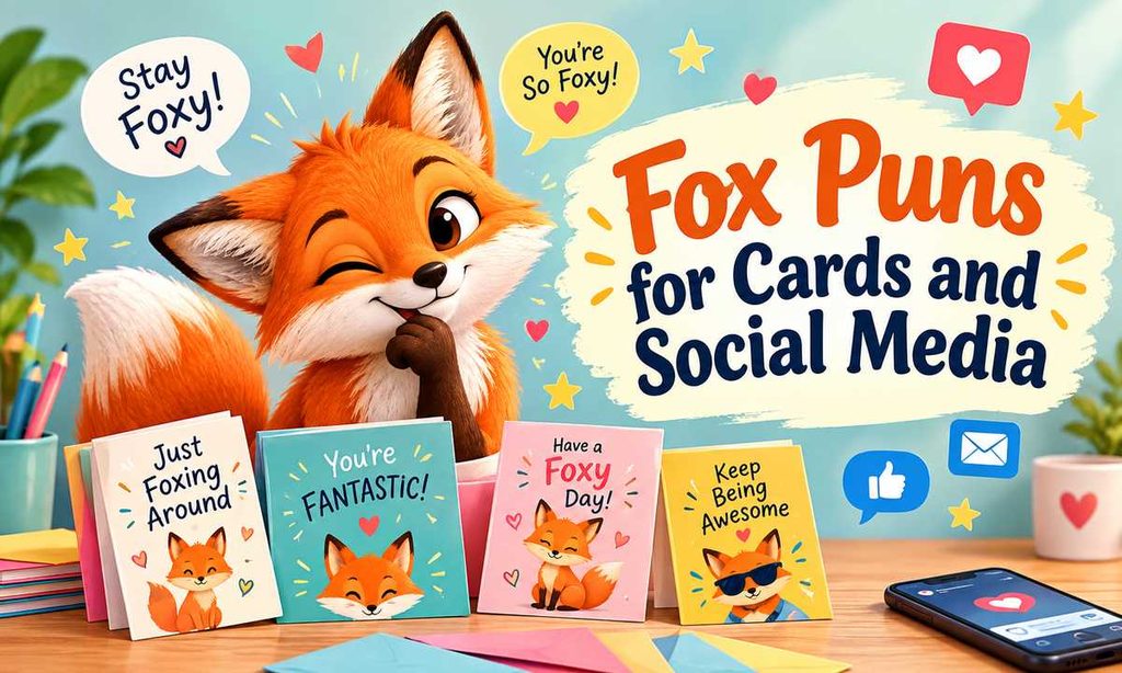 Fox Puns for Cards and Social Media