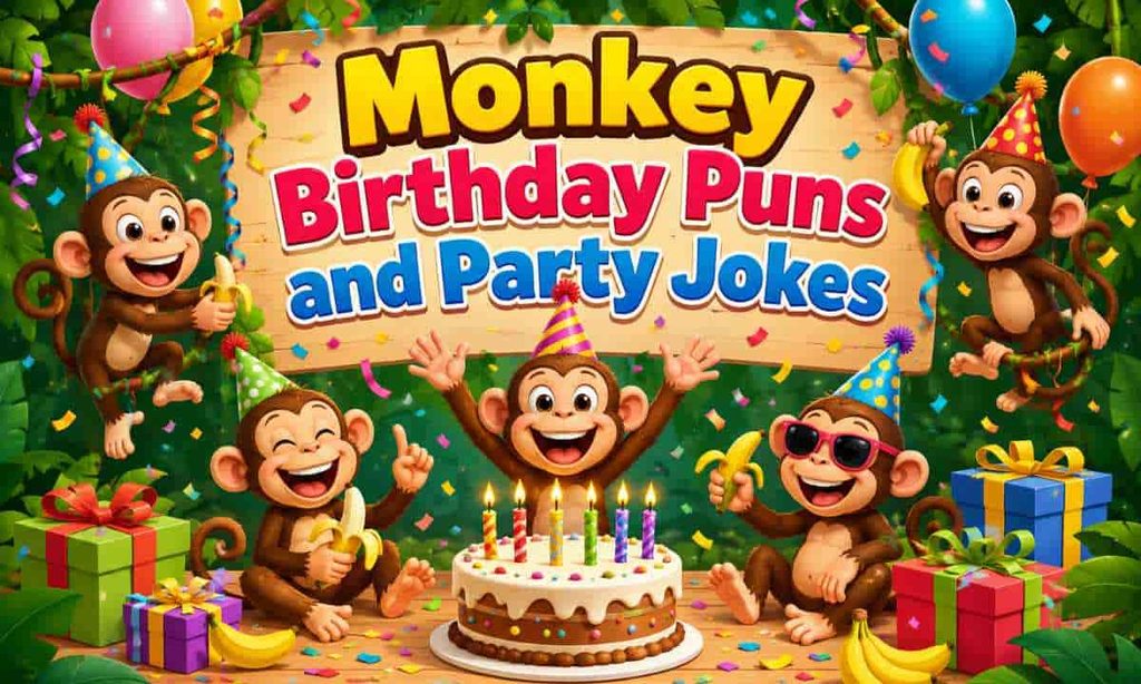 Monkey Birthday Puns and Party Jokes