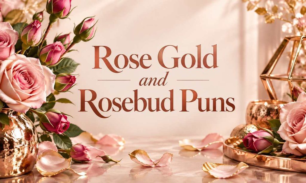 Rose Gold and Rosebud Puns