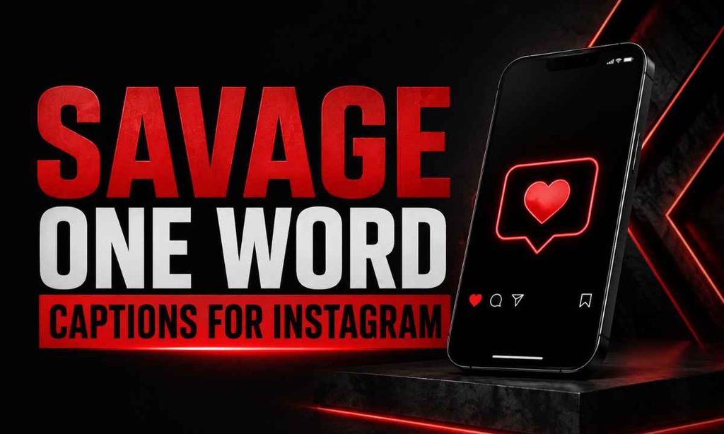 Savage One Word Captions for Instagram
