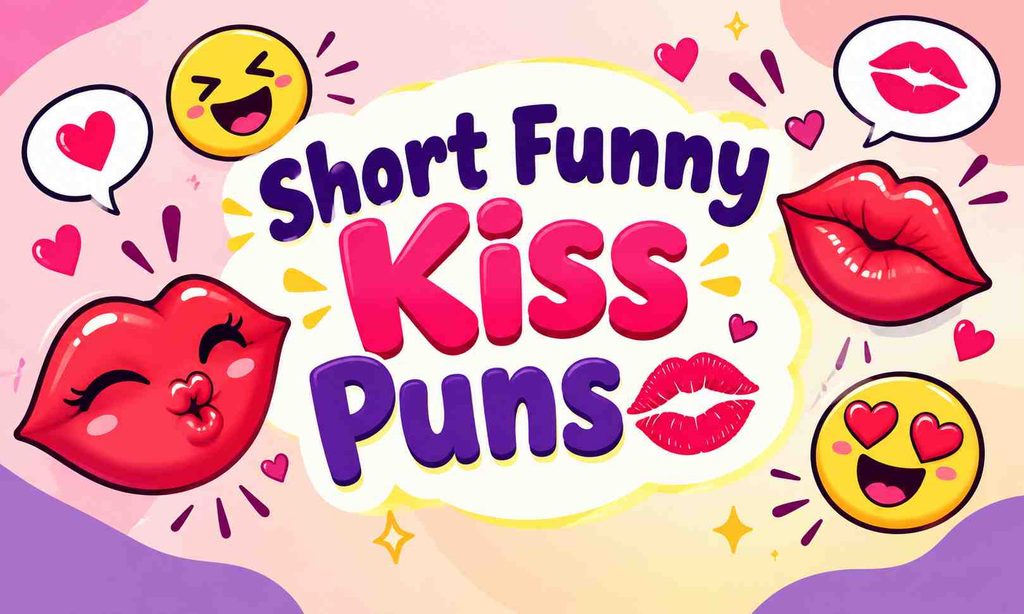 Short Funny Kiss Puns 💋