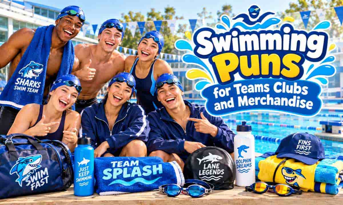Swimming Puns for Teams Clubs and Merchandise