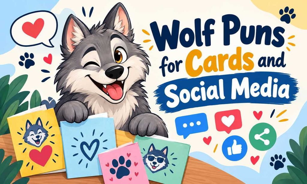 Wolf Puns for Cards and Social Media