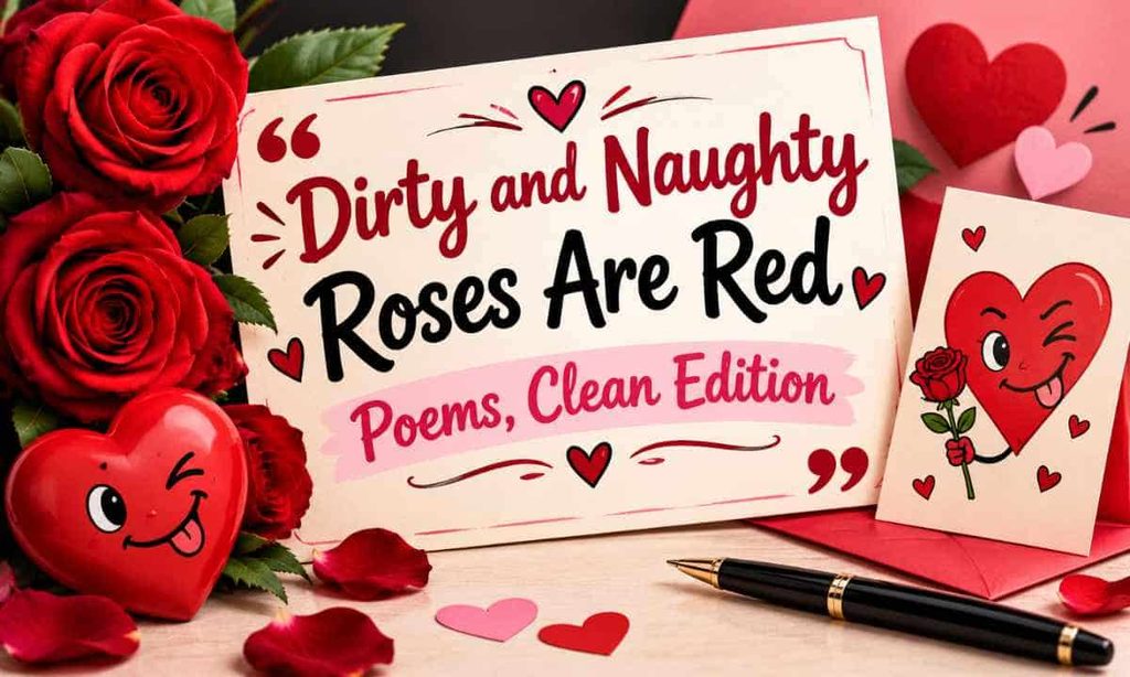 Dirty and Naughty Roses Are Red Poems, Clean Edition