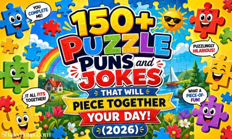 150+ Puzzle Puns and Jokes That Will Piece Together Your Day! (2026)