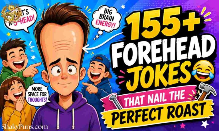 155+ Forehead Jokes That Nail the Perfect Roast