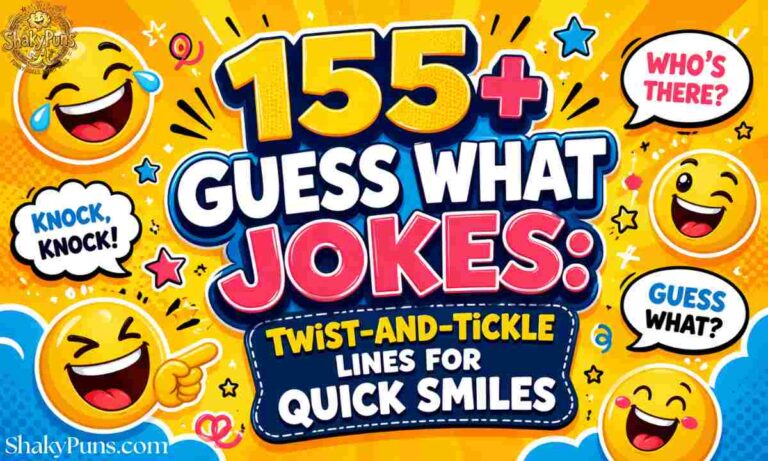 155+ Guess What Jokes Twist-and-Tickle Lines for Quick Smiles