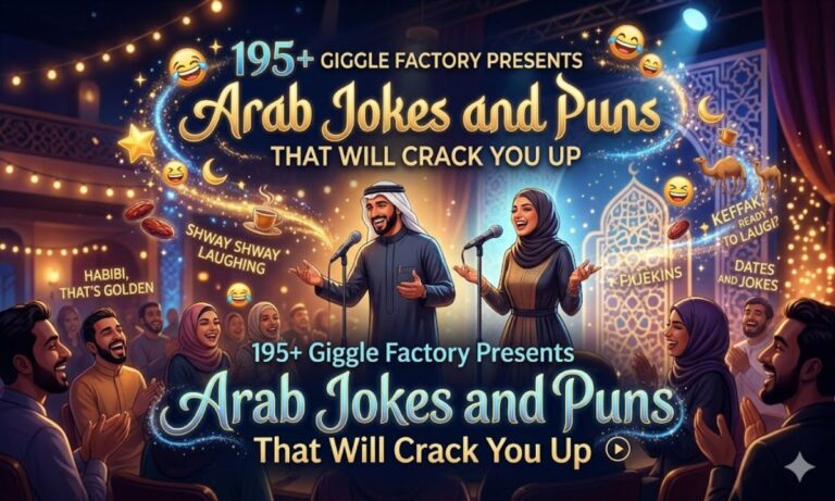 195+ Giggle Factory Presents Arab Jokes and Puns That Will Crack You Up