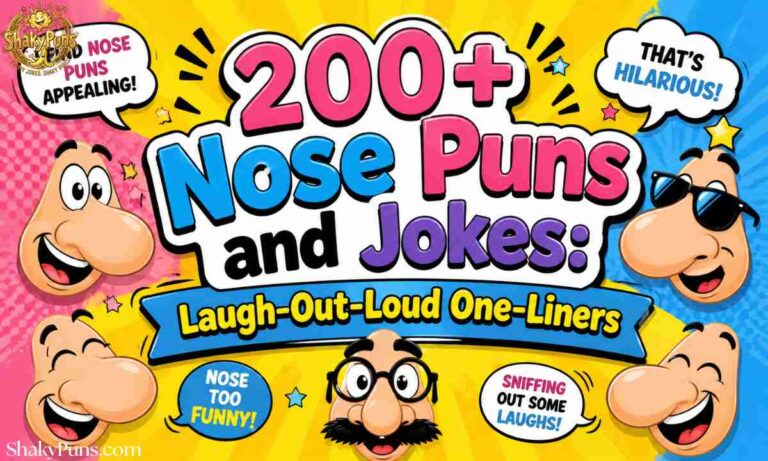 200+Nose Puns and Jokes Laugh-Out-Loud One-Liners