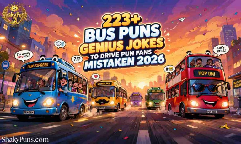 225+ Bus Puns Genius Jokes to Drive Pun Fans Mistaken 2026