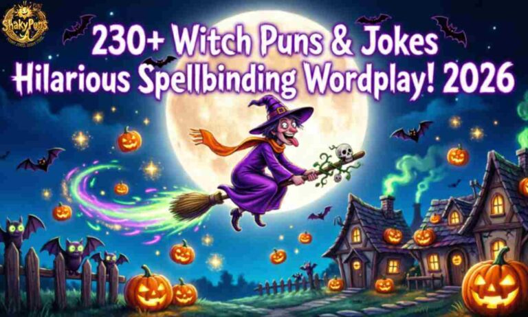 230+ Witch Puns & Jokes Hilarious Spellbinding Wordplay! 2026