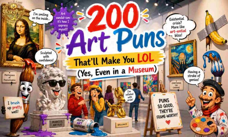 200 Art Puns That’ll Make You LOL (Yes, Even in a Museum)