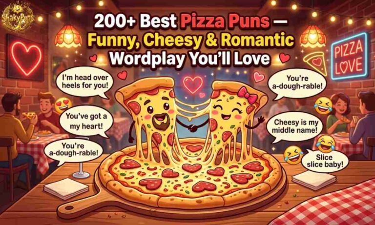 200+ Best Pizza Puns — Funny, Cheesy & Romantic Wordplay You'll Love