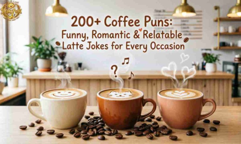 200+ Coffee Puns Funny, Romantic & Relatable Latte Jokes for Every Occasion