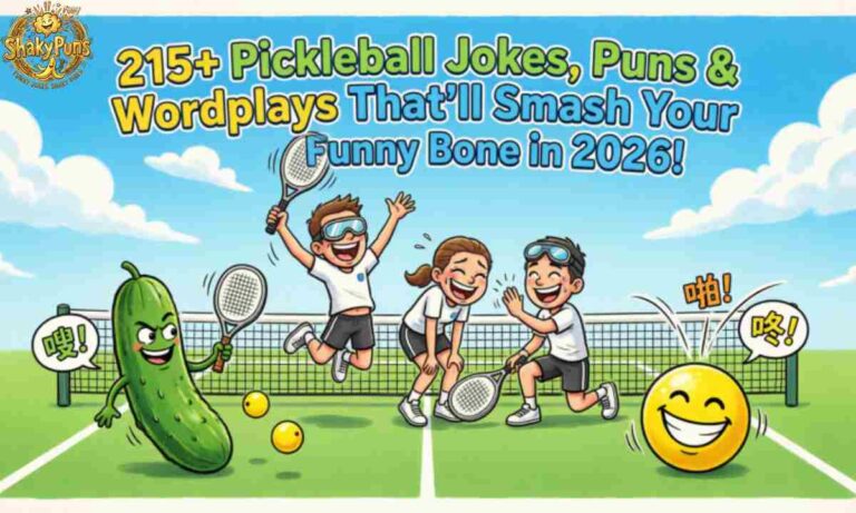 215+ Pickleball Jokes, Puns & Wordplays That’ll Smash Your Funny Bone in 2026!