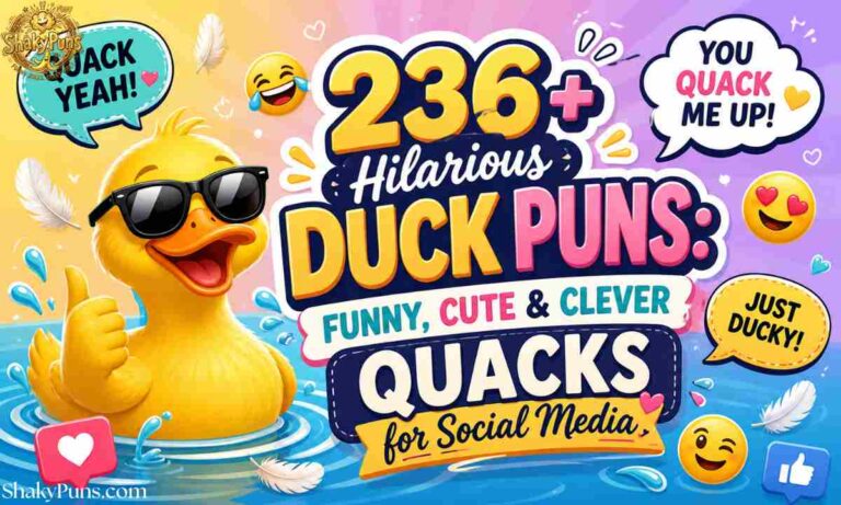 236+ Hilarious Duck Puns Funny, Cute & Clever Quacks for Social Media