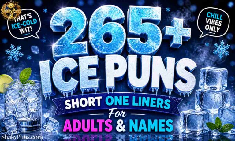 265+ Ice Puns Short One Liners For Adults & Names