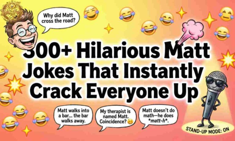 300+ Hilarious Matt Jokes That Instantly Crack Everyone Up
